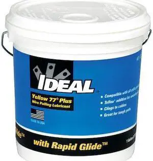 IDEAL 31-391 Wire Pulling Lubricant,1 gal. Bucket,Ylw