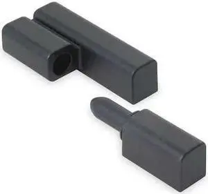 ZORO SELECT 1XMH1 Lift-Off Hinge, Zinc, Full Surface Mounting, 1 1/4 in Leaf W