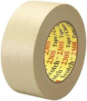 SCOTCH T9372308 3M 2308 Masking Tape, 5.5 Mil, 2" x 60 yds., Natural, 24/Case