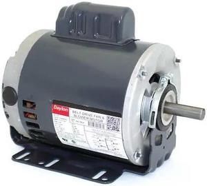 DAYTON 24C180 Capacitor-Start Belt Drive Motor, 1/2 HP, 115/208-230V AC