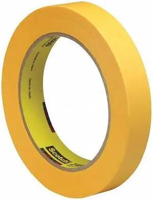 SCOTCH T944246012PK 3M 2460 Flatback Tape, 3.3 Mil, 3/4" x 60 yds., Gold,