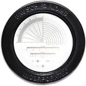 Bausch & Lomb Magnifier Measuring Scale   81-34-36