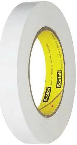 SCOTCH T944256W12PK 3M 256 Flatback Tape, 6.7 Mil, 3/4" x 60 yds., White,