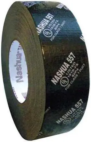 NASHUA 557 Duct Tape,Black,1 7/8 in x 60 yd,14 mil