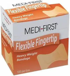 ZORO SELECT 61533 Fingertip Bandages,2" L x 1-1/2" W,PK100