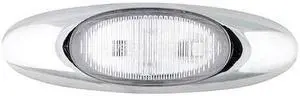 GROTE 47982 Lamp,Chrome Bezel,LED,MicroNova,Red