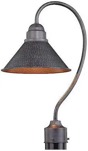VAXCEL T0348 Outland 10in Outdoor Post Light Iron