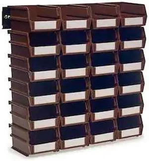 TRITON PRODUCTS 3-210BRWS Wall Storage Unit W/ (24) 5-3/8" L x 4-1/8" W x 3" H