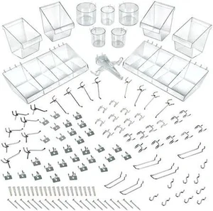AZAR DISPLAYS 900958 120-Piece Large Pegboard Organizer Accessory Kit AZAR DISPLAYS 900958 120-Piece Large Pegboard Organizer Accessory Kit