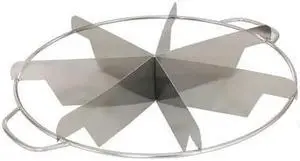 CRESTWARE SSPIE6 Pie Cutter,SS,6 pcs.