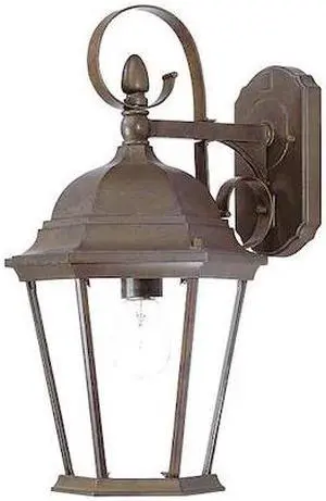 ACCLAIM LIGHTING 5412BW Wall Light,Burled Walnut,1-Light ACCLAIM LIGHTING 5412BW Wall Light,Burled Walnut,1-Light