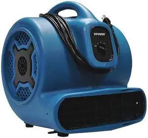 XPOWER P-800 Air Mover, 3/4 HP, 3200 CFM, 7.5 Amps, 4 Positions, 3 Speeds