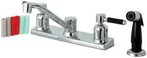 KAISER FB122DKL FB122DKL 8-Inch Centerset Kitchen Faucet with Sprayer