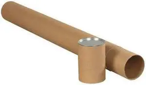 PARTNERS BRAND TT2024K Premium Telescoping Tubes, 2" x 24", Kraft, PK25