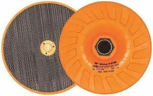 WALTER SURFACE TECHNOLOGIES 07Q154 Quick-Step,Mg Back Padia,5" dia,5/8"-11"