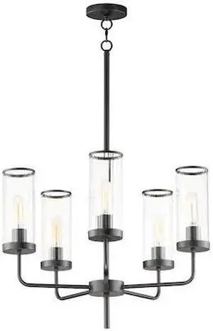 MAXIM 11475CRBK Crosby 5-Light Chandelier