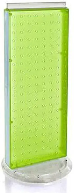 AZAR DISPLAYS 700508-GRE Revolving 8"W x 20.625"H Pegboard Counter Display