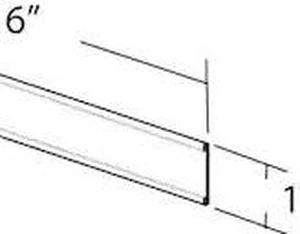 AZAR DISPLAYS 199601 6"W x 1"H Adhesive-Back Nameplate, PK10 AZAR DISPLAYS 199601 6"W x 1"H Adhesive-Back Nameplate, PK10