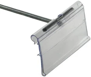 AZAR DISPLAYS 700840 2"W x 1.25"H Flip Scan Label Holder, PK50 AZAR DISPLAYS 700840 2"W x 1.25"H Flip Scan Label Holder, PK50