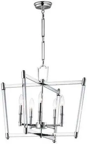 MAXIM 16103CLPN Lucent 5-Light 23.25" Wide Polished Nickel Chandelier