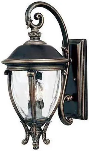 MAXIM 41425WGGO Camden VX 3-Light 11" Wide Golden Bronze Outdoor Wall Sconce
