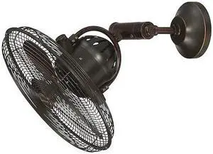 CRAFTMADE BW414AG3 14" Cage Wall Mount Fan with Adjustable Arm