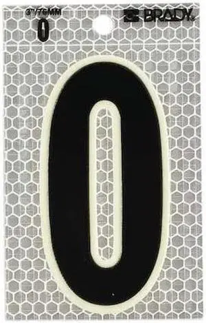 BRADY 3010-0 Ultra Reflective Numbers,0,PK10