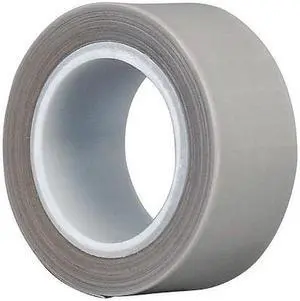 TAPECASE 15D579 Film Tape,Skived PTFE,Gray,2 In. x 5 Yd.