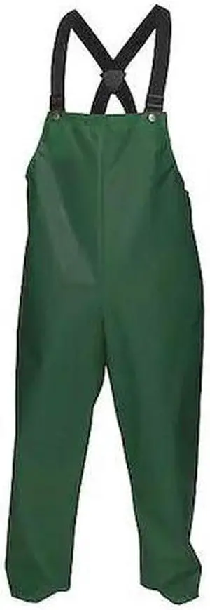 MCR SAFETY 568BFX3 Bib Pant,3XL,Green,Unisex,Nylon Liner