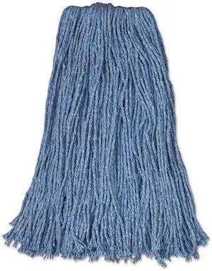 RUBBERMAID COMMERCIAL FGF51800BL00 1 in Cut-End Wet Mop, Blue,