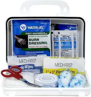MEDI-FIRST 89610 Burn Care Kit, Plastic 138 Components, 2 People Served