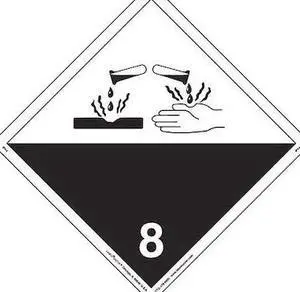 LABELMASTER IPV4 Corrosive Placard,International,PK25