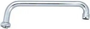 CENTRAL BRASS SU-363-JA 10" Swivel Tube Spout With Aerator, Polished Chrome
