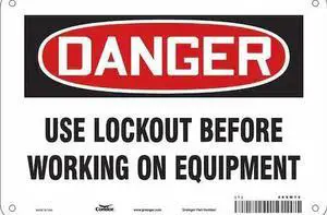 CONDOR 469M12 Safety Sign, 7 in Height, 10 in Width, Aluminum, Vertical