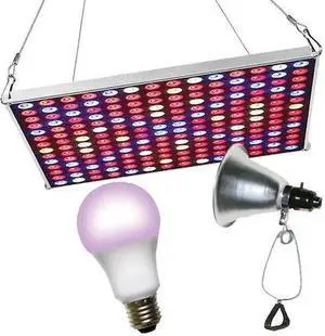 MIRACLE LED 602238 LED Grow Panel & Clamp On LED Red & Blue Spectrum Grow Light