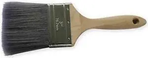 ZORO SELECT 1TTW2 3" Flat Sash Firm, Polyester Bristle, Paint Brush, Sealed