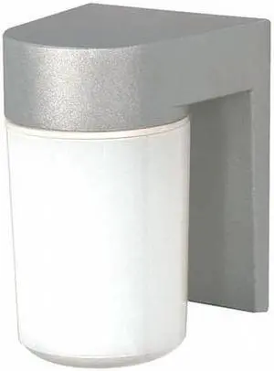 NUVO SF77-136 1-Light - 8in. - Utility Wall Mount - With White Glass Cylinder -