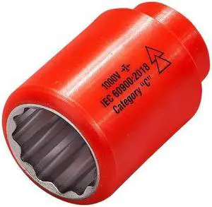 ITL 01650 1/2 in Drive Insulated Socket 7/8 in