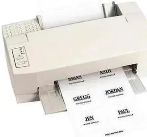 PARTNERS BRAND BH140 Badge Inserts, Paper, 4" x 3", White, PK300