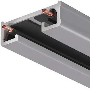 JUNO LIGHTING R 4FT SL Track Section, 4 ft, Silver