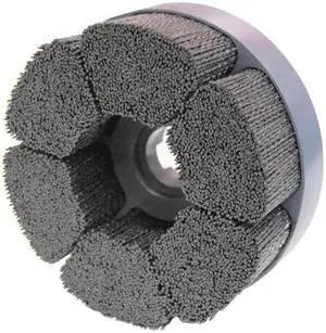 WEILER 86117 6" Maximum Density Shell-Mill Holder Disc Brush .055/80CG Crimped