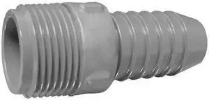 ZORO SELECT 1436030 PVC Male Adapter, Insert x MNPT, 3 in Pipe Size