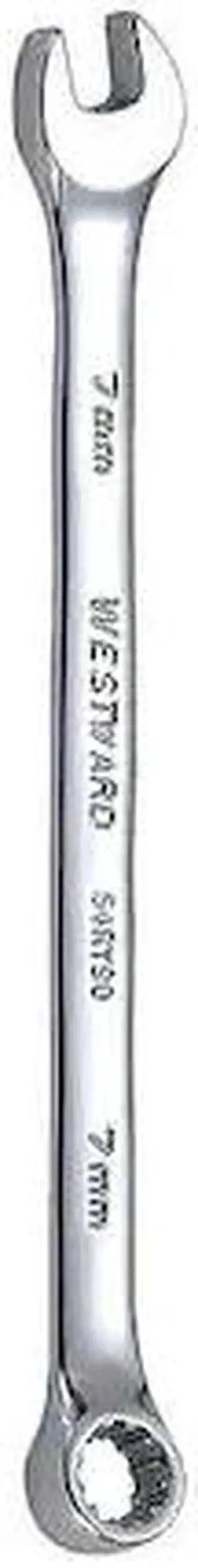 WESTWARD 54RY90 Combination Wrench,7mm,Metric,12 pt.