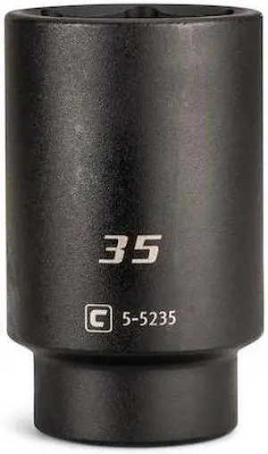 CAPRI TOOLS 5-5235 1/2 in Drive 35 mm 6-Point Metric Deep Impact Socket