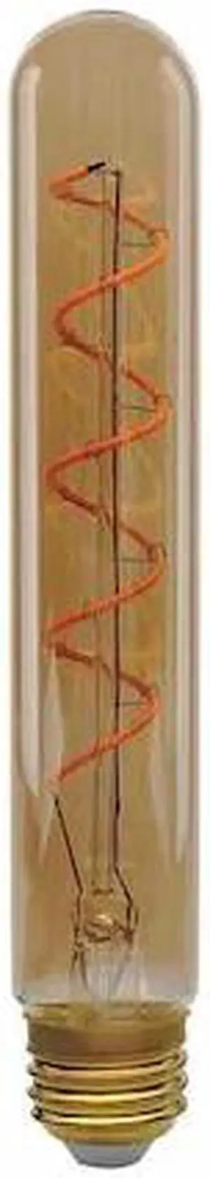 Satco 4w T9 LED Amber 2200K 260Lm Vintage Style Filament E26 Base Bulb