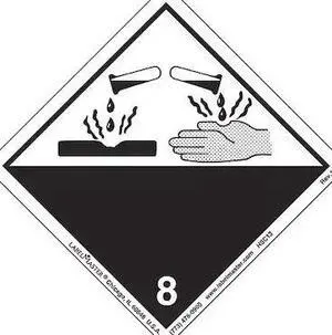 LABELMASTER HSC13 Corrosive Label, International, PK500