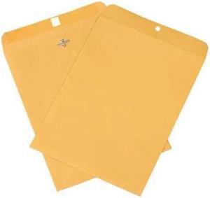 PARTNERS BRAND EN1004 Clasp Envelopes, 9" x 12", Kraft, 500/Case