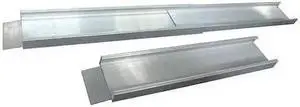 ZORO SELECT 1F133 Wheelchair Ramp,550 Lb,L 88 In,PR