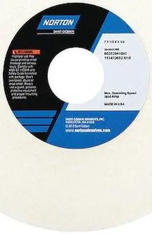 NORTON ABRASIVES 66252941048 Grinding Wheel, T1, 7x1/2x1.25, AO, 80G, PK5