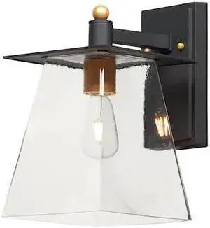 MAXIM LIGHTING 10313CLBZGLD Chalet 1-Light 8" Wide Bronze / Gold Outdoor Wall MAXIM LIGHTING 10313CLBZGLD Chalet 1-Light 8" Wide Bronze / Gold Outdoor Wall
